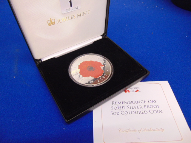 A Fine Silver Jubilee Mint 5oz £5 coin