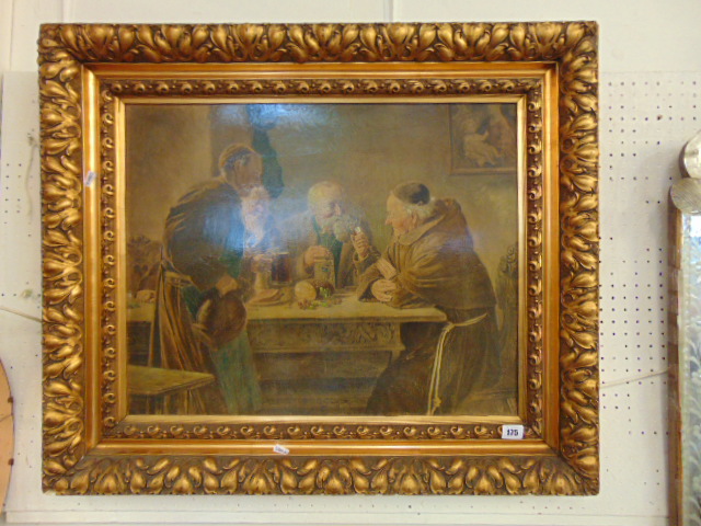 A gilt framed oiliograph