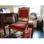An Edwardian lady's armchair