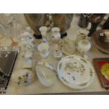 A collection of Aynsley and other chinaware