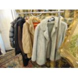 Two Faux fur jackets,