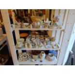 A qty of odds, Belleek, Wedgewood etc.