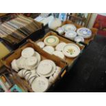 A qty of assorted dinnerware, Royal Doulton Pillar Rose etc.