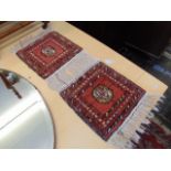 A red ground prayer rug