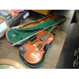A German child's Violin in case,
