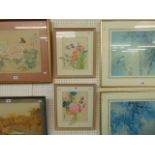 Two framed Chinese watercolours