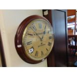 A Mahogany wall clock by Betsworth and Son,