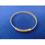 A Silver baby bangle