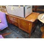 A mahogany sideboard,