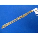 A 9ct Gold fob chain,