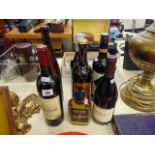 A qty of wines and spirits etc.