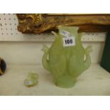 A Jade figural vase,