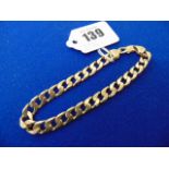 A 9ct Gold gents bracelet,