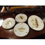 A qty of fish plates
