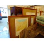 Three framed notice boards