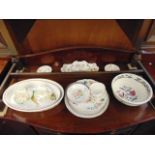 A qty of Royal Worcester, Evesham, Port Merion, Ainsley, Minton etc.