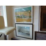 Two framed limited edition prints