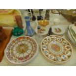 A Wedgewood plates, oddments etc.