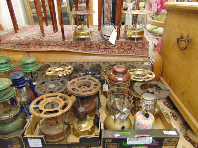 A qty of oil lamps