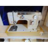 An electric sewing machine,