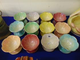 A set of 12 1960's Beswick ceramic Sundae bowls