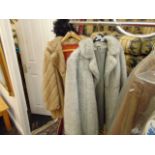 Two Faux fur jackets,