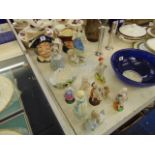 A qty of assorted china, some early, Royal Worcester, Toby Jugs,