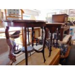 Two Mahogany occasional tables
