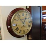 A Mahogany wall clock by Betsworth and Son,