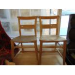 A pair of Chapel chairs,