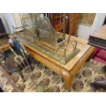 A Teak eastern coffee table