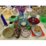 A qty of glassware and pottery