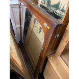 An Edwardian over mantle mirror a.