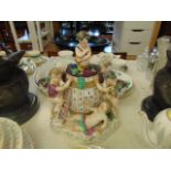 An early Meissen figural centre piece,