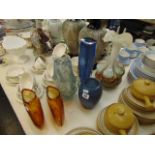 A qty of studio art glass