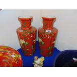 A pair of Japanese vases a.