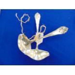 A pair of Danish Silver Art Nouveau sauce ladles,