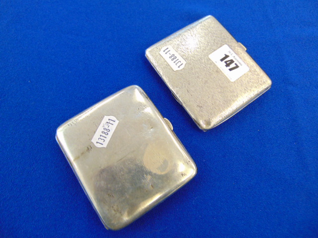 Two German Silver cigarette cases,