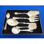 Six assorted piece of hallmarked Danish SIlver cutlery,