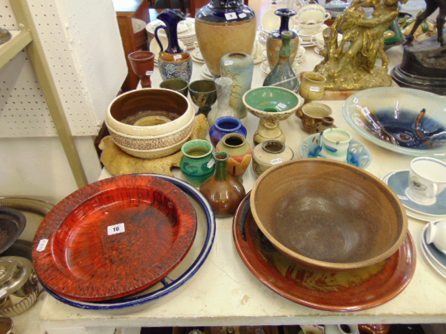 A assortment of pottery inc. Danish bowl etc.