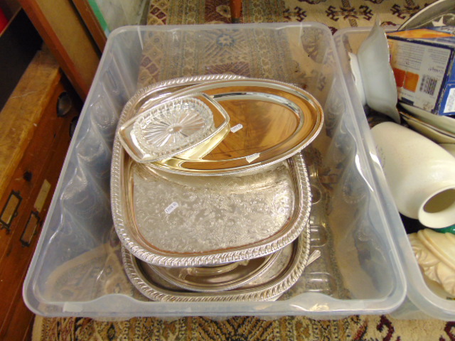 A qty of silver plate