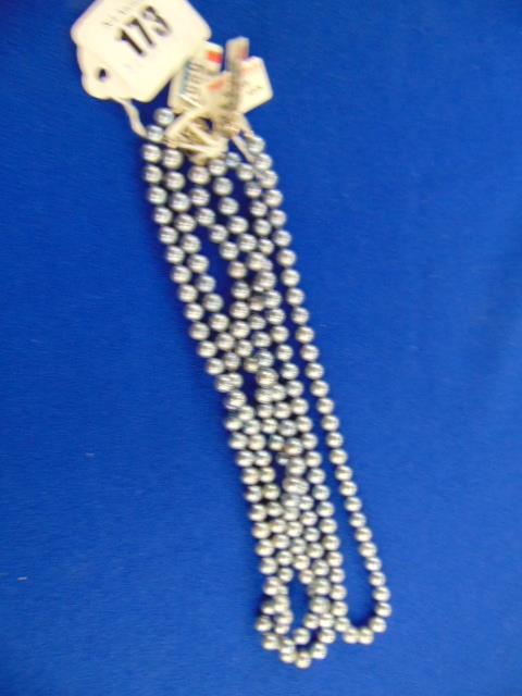 Three Grey pearl necklaces, - Image 2 of 2
