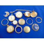 A qty of assorted pocket watches,