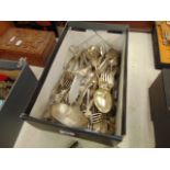 A qty of assorted flatware