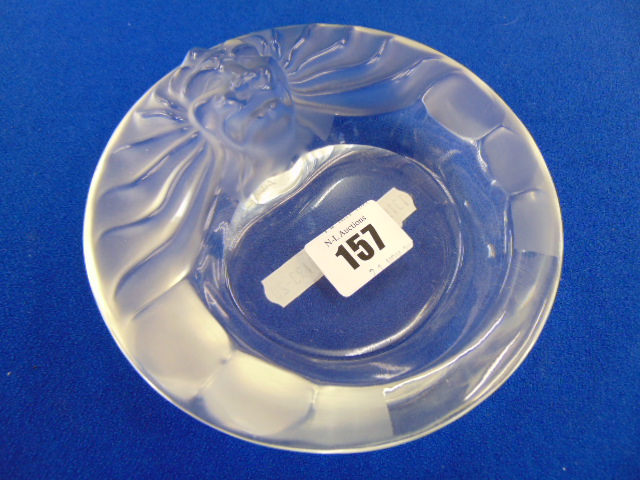 A Lalique ashtray