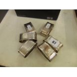 Six Villeroy and Boch napkin rings