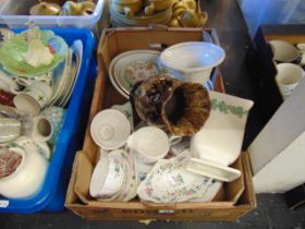 A qty of Royal Worcester, Evesham, Port Merion, Ainsley, Minton etc.