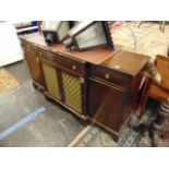 A Mahogany break front sideboard