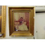 A Gilt framed print portrait Queen Elizabeth,