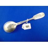 A Russian hallmarked Silver handmade arts and crafts serving spoon,